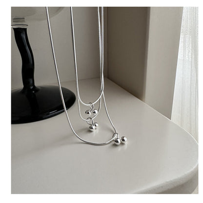 S925 Silver Silky Cherry Clavicle Necklace